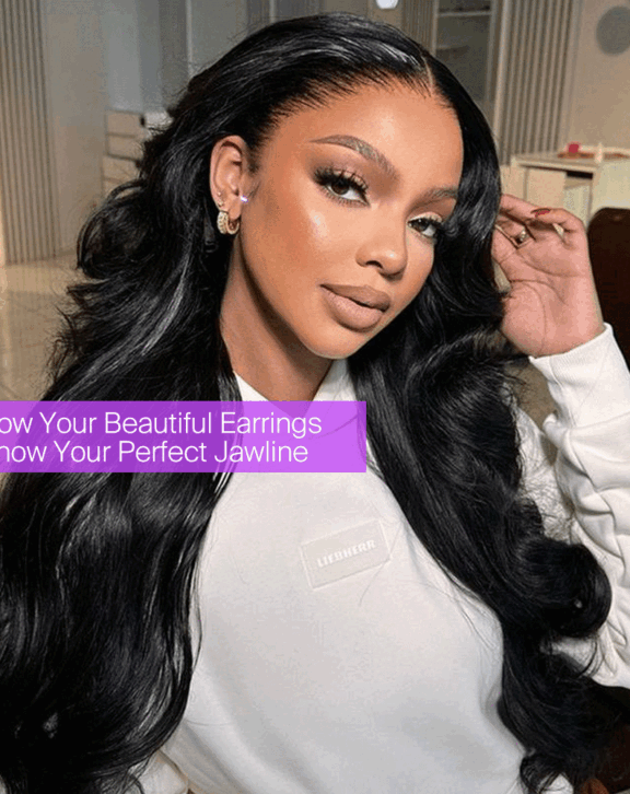 Megalook 13x6 Three-Go™ Glueless Body Wave Wig With Drawstring Natural Black 100% Human Hair Wig